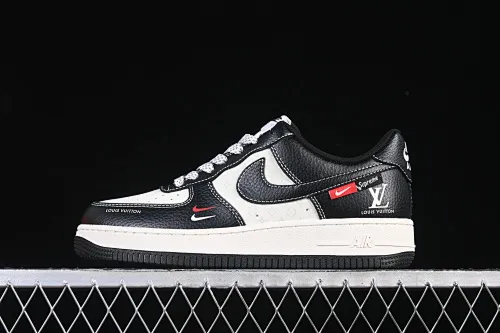 All categories Nk Air Force 1 Air Force series Nk Air Force 1 Low Air Force low-top Nike Air Force 1'07 Low LV joint beige black red small double hook Air Force 1 low-top casual sneakers MZ9588-813